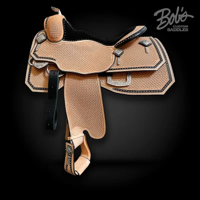 Silver Show Saddle 236 premium western show saddle handcrafted with elegant silver accents.